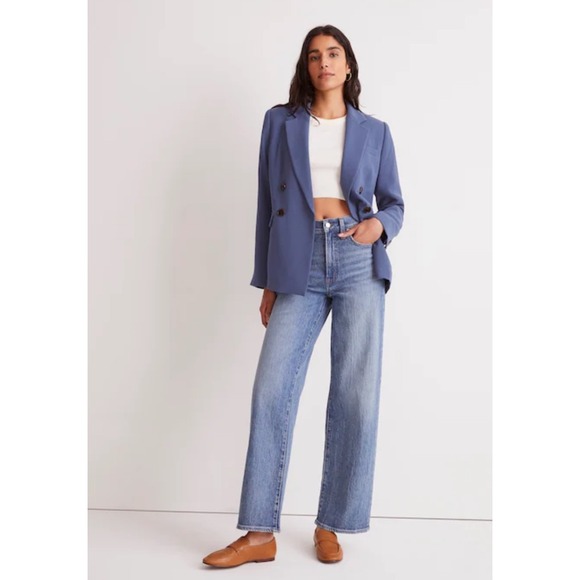 Madewell The Petite Perfect Vintage Wide-Leg Jean Heathcote Wash 27P 27 - Picture 1 of 7